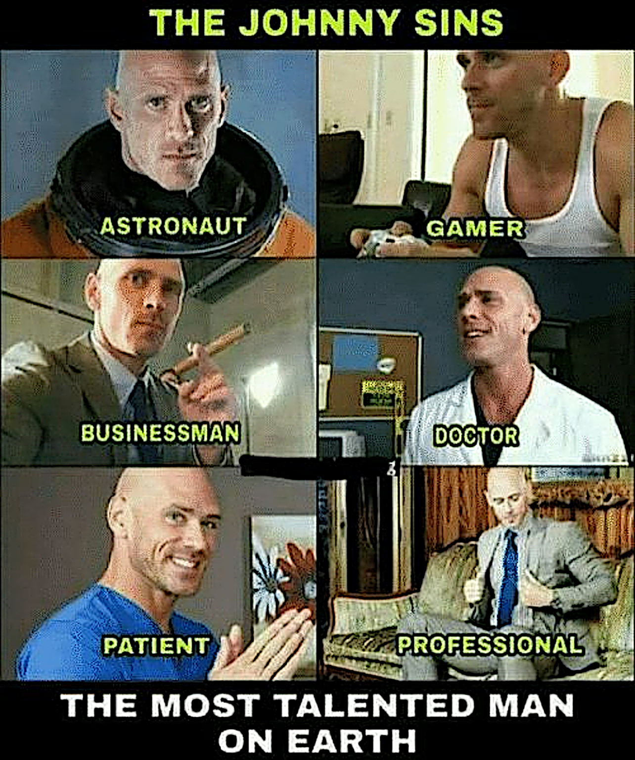Johnny sins astronaut meme