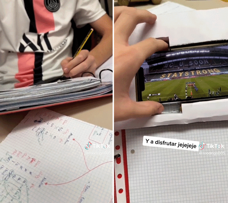 Diseñó un dispositivo para ver el futbol en la escuela