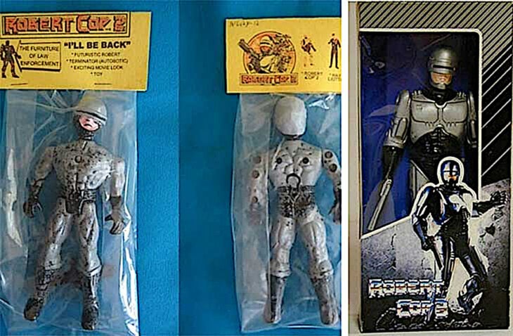 Robert Cop 2 juguete bootleg parodia de robocop y de terminator