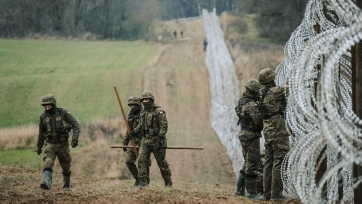Ejército polaco en vigilancia
