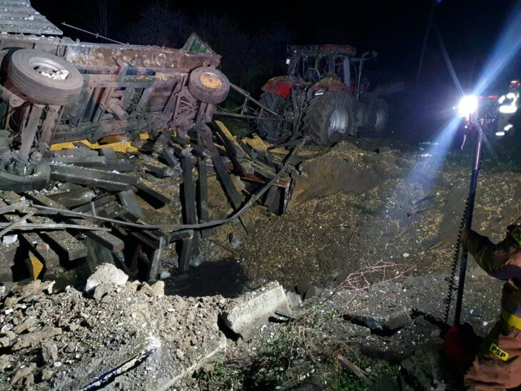 Misiles presuntamente rusos caen en Polonia