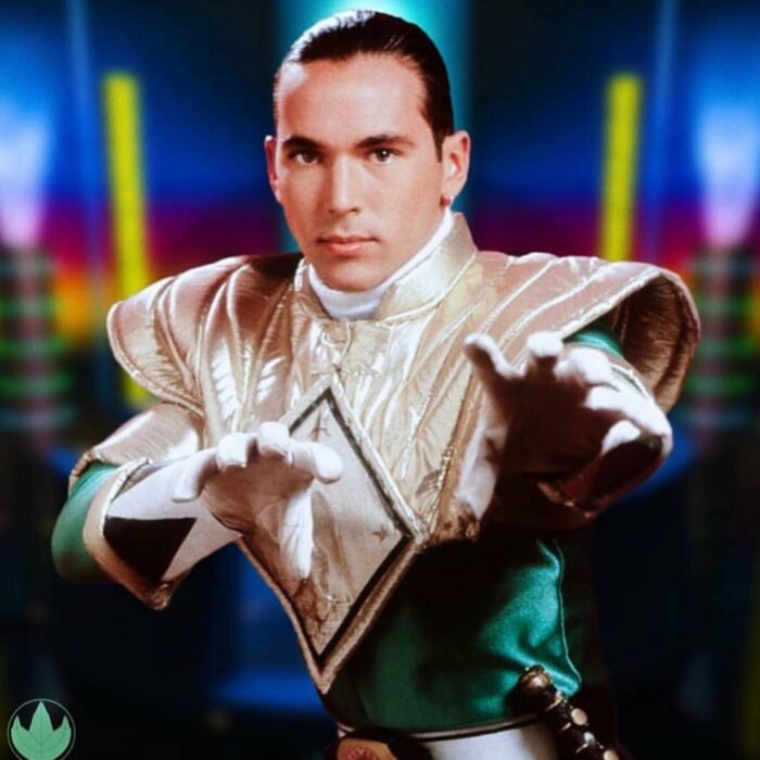 El ranger Verde Jason David Fran Tommy Thomas en su encarnación de 1993 en traje de Green Ranger Ranger Verde Mighty Morphinh Power Rangers