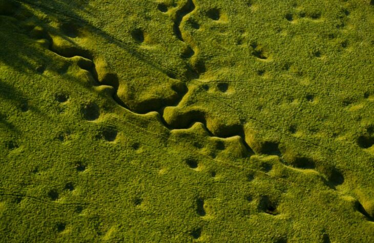 Cicatrices de las trincheras de la primera guerra mundial