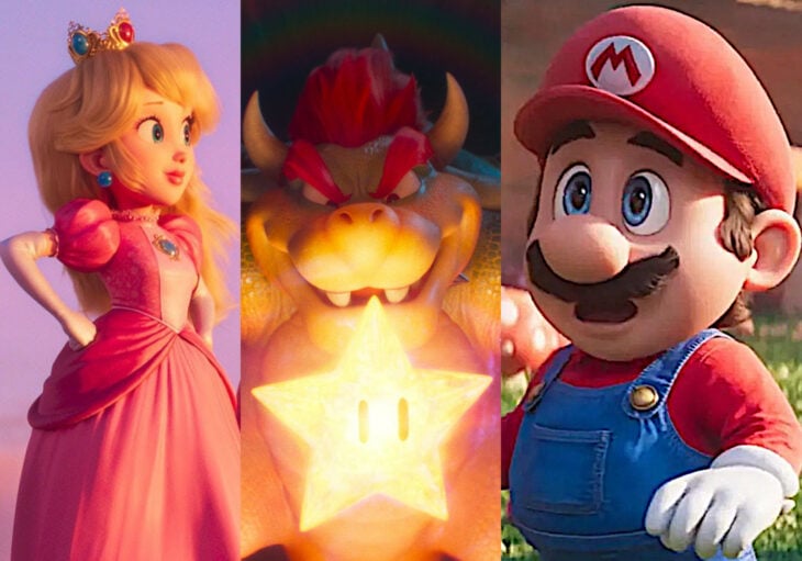 La princesa Peach Bowser rey de los koopas y Mario de Nintendo todos en su primera aparición animada en el nuevo tráiler número 2 de la película de Super Mario Bros que se estrenará en 2023