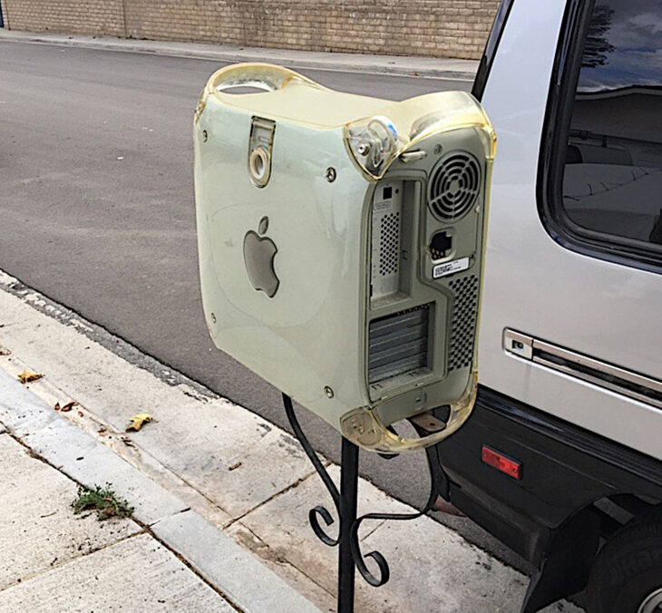 e-Mail correo electrónico un buzón usando unarmazón de mac antigua