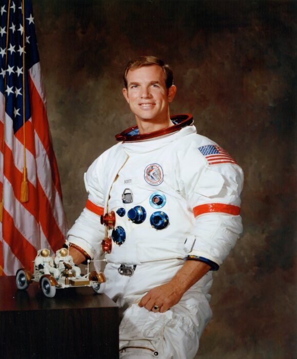 David andolph Scott el comandante de la misón espacial Apollo 15 de 1971 estadounidense Estados Unidos NASA