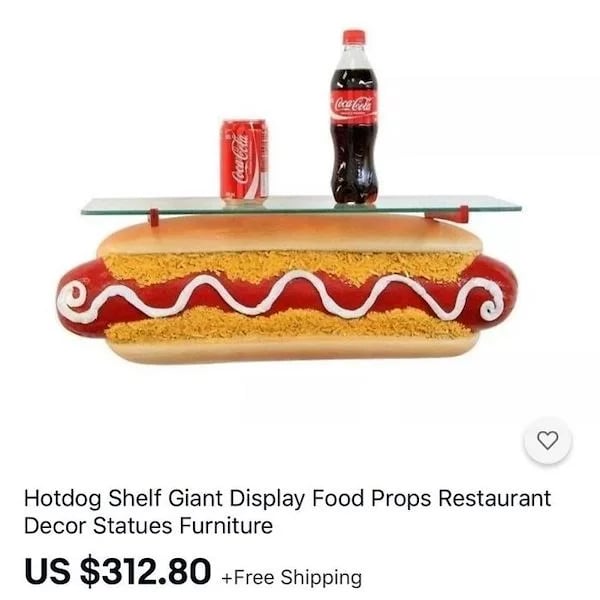 Escultura de hotdog