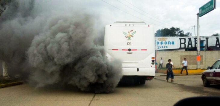 Contaminación camión