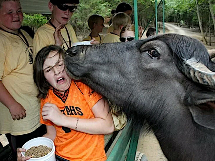 Dando un beso con confianza