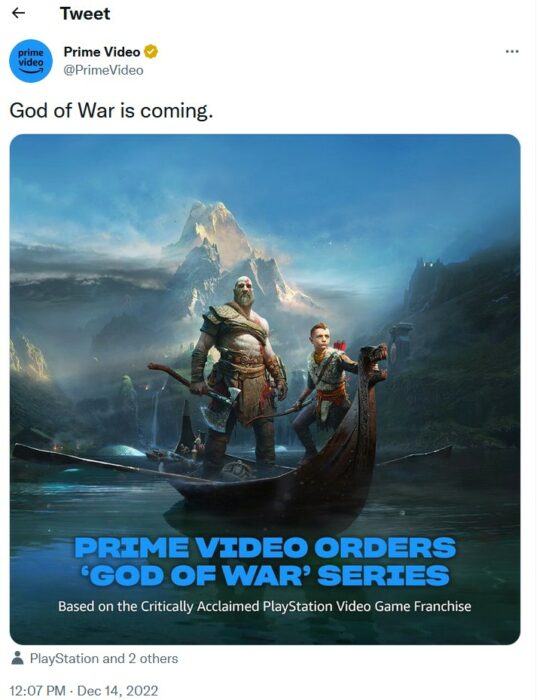 EL proyecto de Amazon God Of War