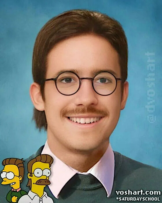 nedflanders retrato con ia breedart vosharts