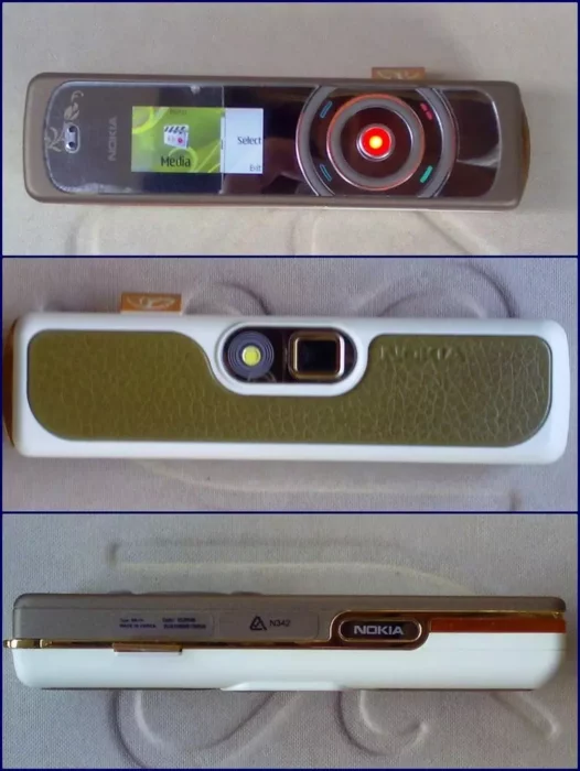 Nokia 7380 con una diminuta pantalla y tecla táctil 