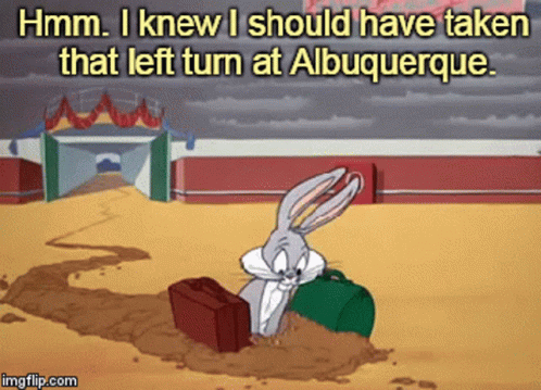 Bugs bunny meme giro equivocado termina en madrid