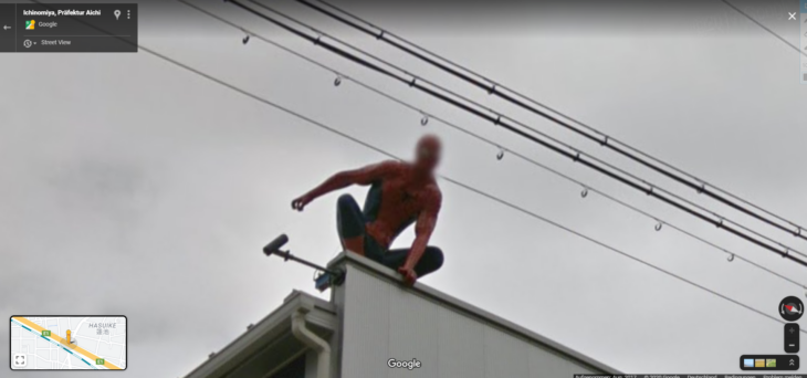 Google Maps fotografía japanese spider-man Takuya Yamashiro