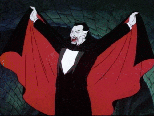 Vampiro conde drácula transformación en murciélago show de SPide-man y sus amigos