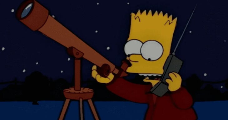Bart ve un cometa
