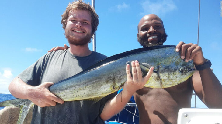 Isaac Danian con un pescado