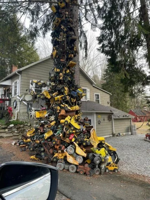 Para sacar de onda en seio ´+arbol repleto de juguetes de construcción