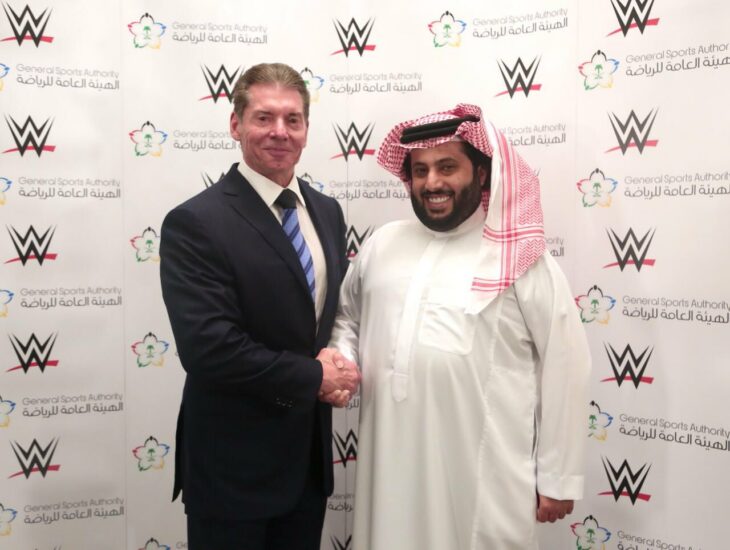 Vince McMahon con empresario saudí