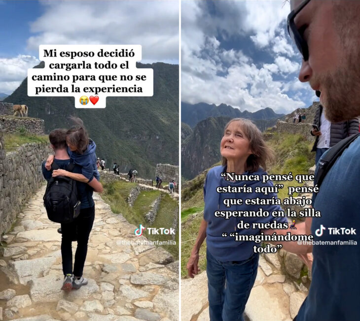 Cargó a su madre por las montañas de Perú