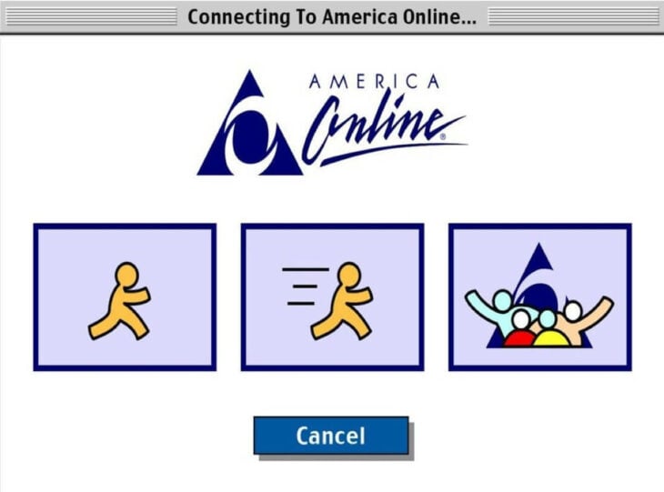 AOL america online página inicio conexión