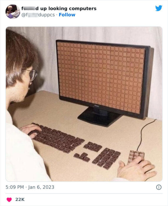 Computadora de chocolate