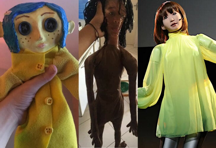 El valle inquietante coraline robots y la muñeca gemela de la niña