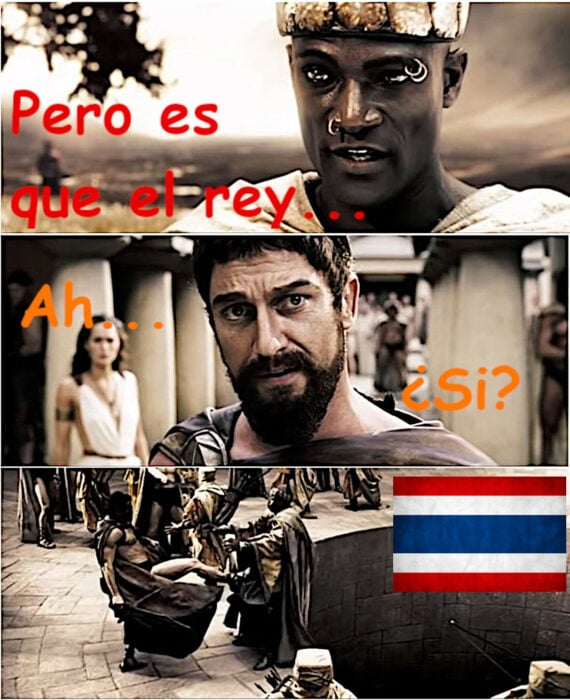 Meme esto es esparta esto es tailandia