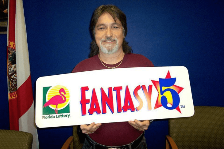Richard Lustig ganando el Florida Fantasy 5