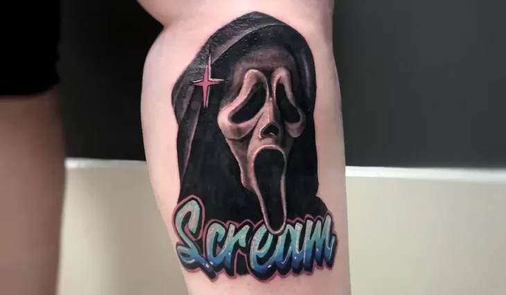Scream tatuaje de la película
