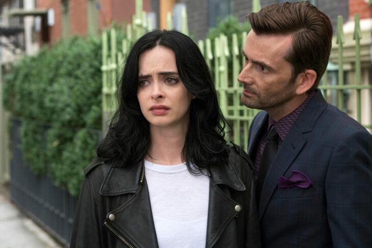 Kilgrave y Jessica Jones en la serie de Netflix