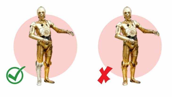 C3PO pierna plateada efecto mandela 