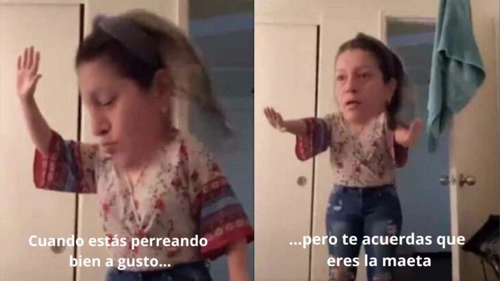 Meme de la señora cabezona de TikTok que perrea Safaera