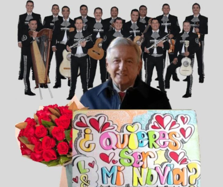 AMLO quieres ser mi novia cartulina 