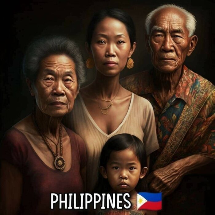 Familia filipina según inteligencia artificial