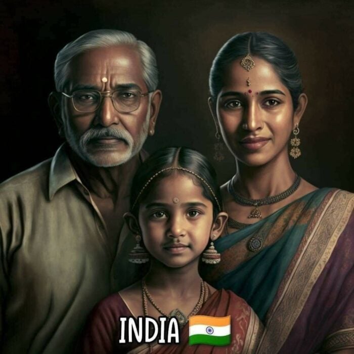 Familia de India según inteligencia artificial