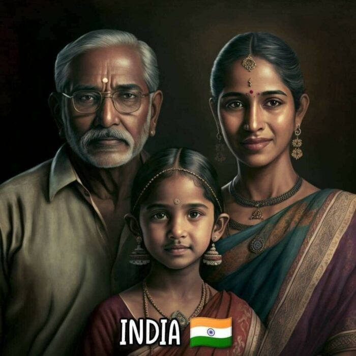 Familia de India según inteligencia artificial