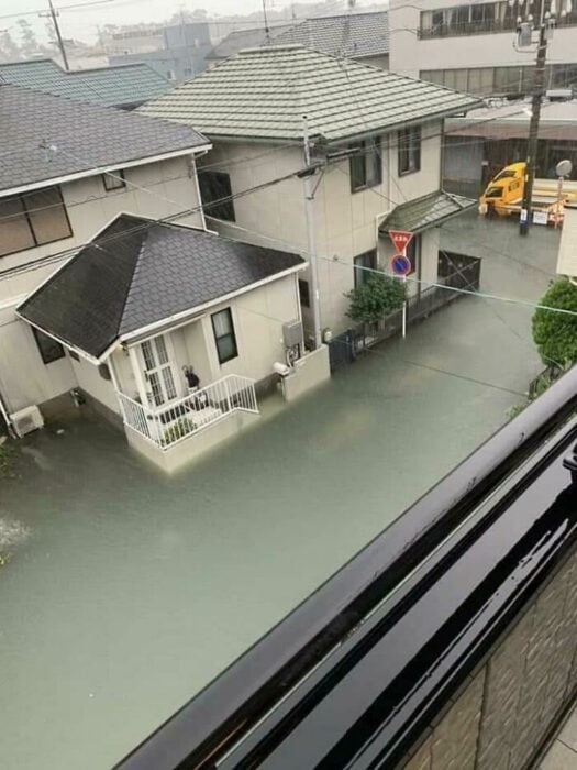 Inundación en Japón las calles más limpias