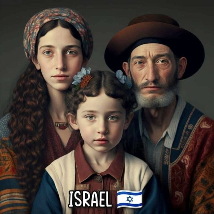 Familia de Israel según inteligencia artificial
