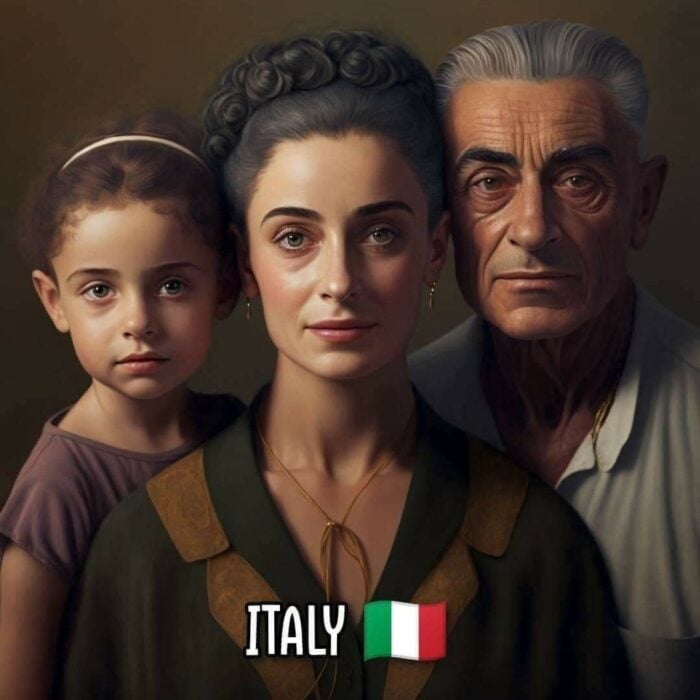 Familia de Italia según inteligencia artificial