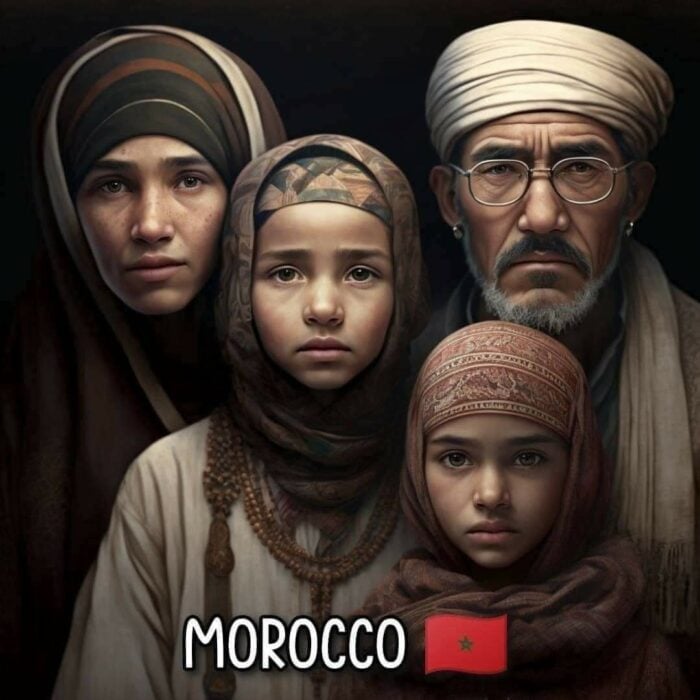 Familia de Marruecos según inteligencia artificial