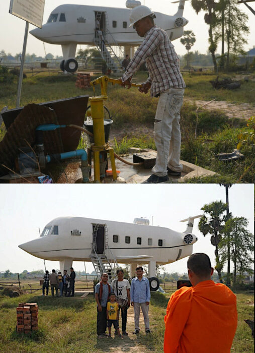 Avión casa planes a futuro lugar turístico