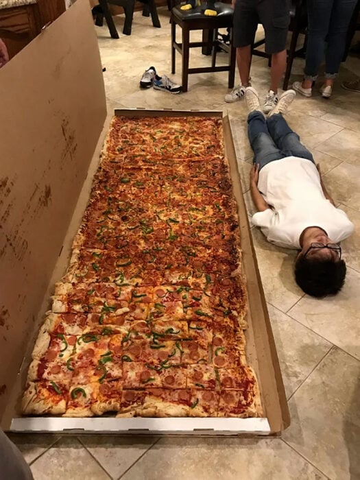 Tu peso en pizza