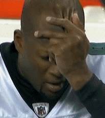 Jugador de la NFL llorando