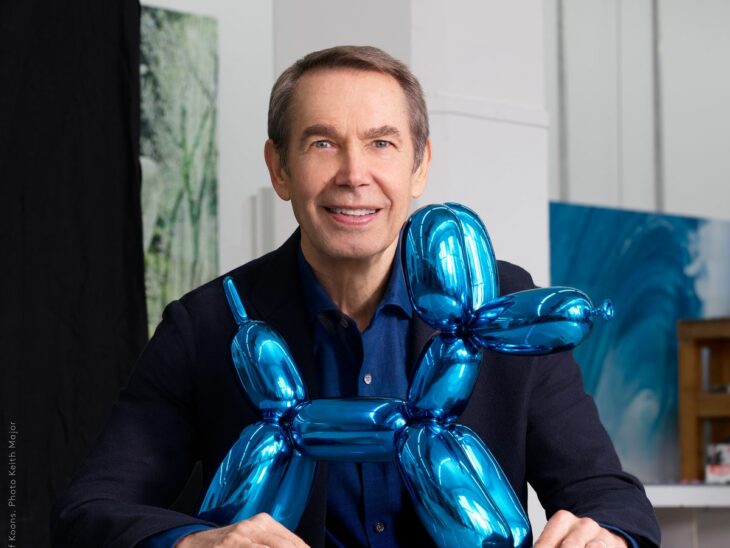 Jeff Koons y su perro de porcelana