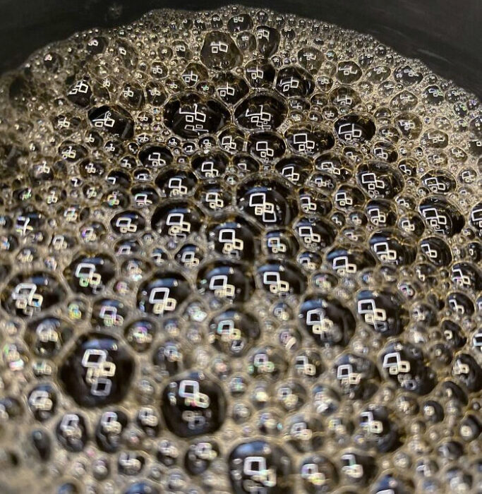 Burbujas en el café