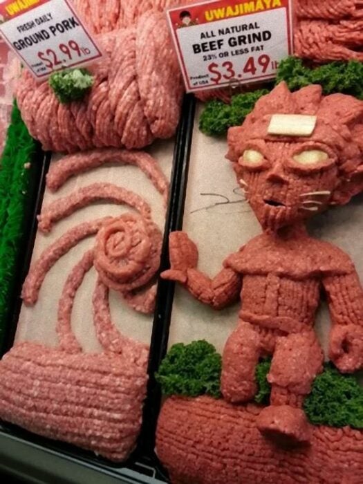 Muñeco hecho de carne