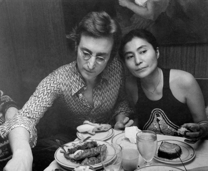 John Lennon y Yoko Onno