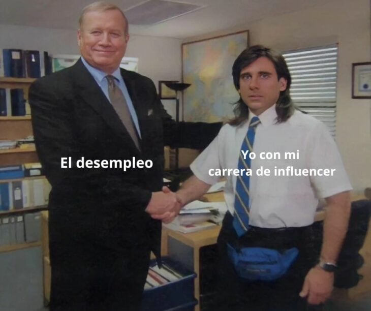 Meme The office Michael Scott y su jefe