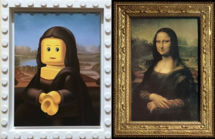 Mona Lisa By Leonardo Da Vinci arte lego